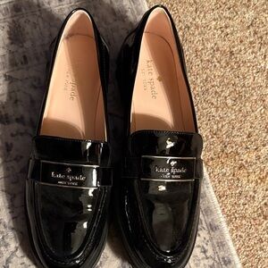 kate spade Glossy Black Patent Loafers